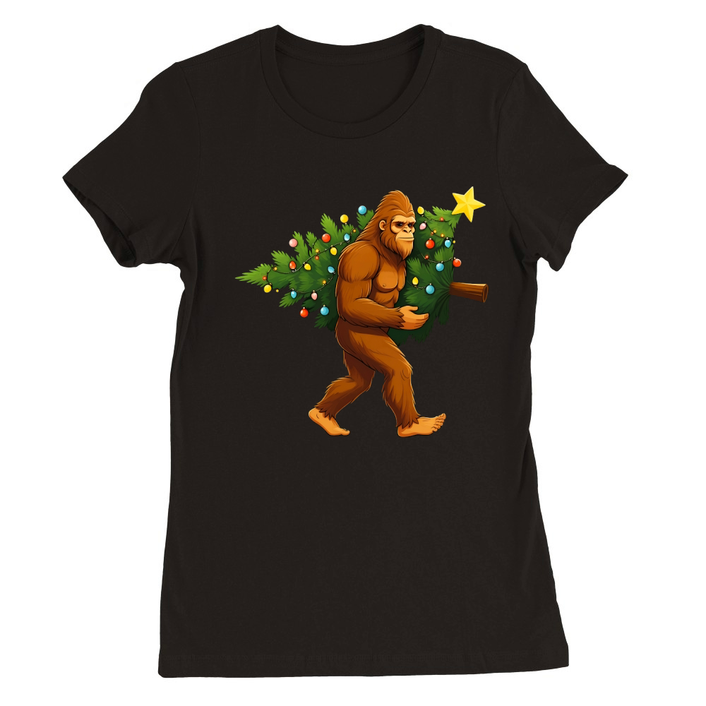 Funny Sasquatch 13 03 Premium Womens Crewneck T-shirt