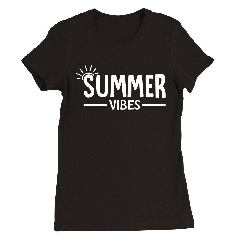 Summer Vibes 3 Premium Womens Crewneck T-shirt