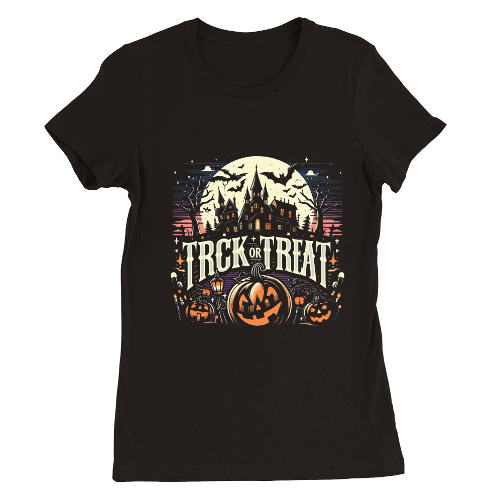 trick or treat 02 Premium Womens Crewneck T-shirt