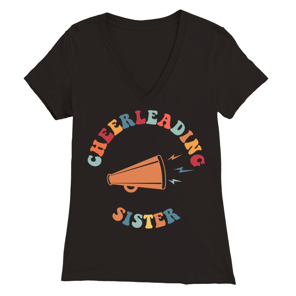 Cheerleading Sister 02 Premium Womens V-Neck T-shirt