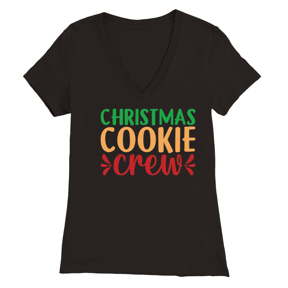 christmas cookie crew Premium Womens V-Neck T-shirt