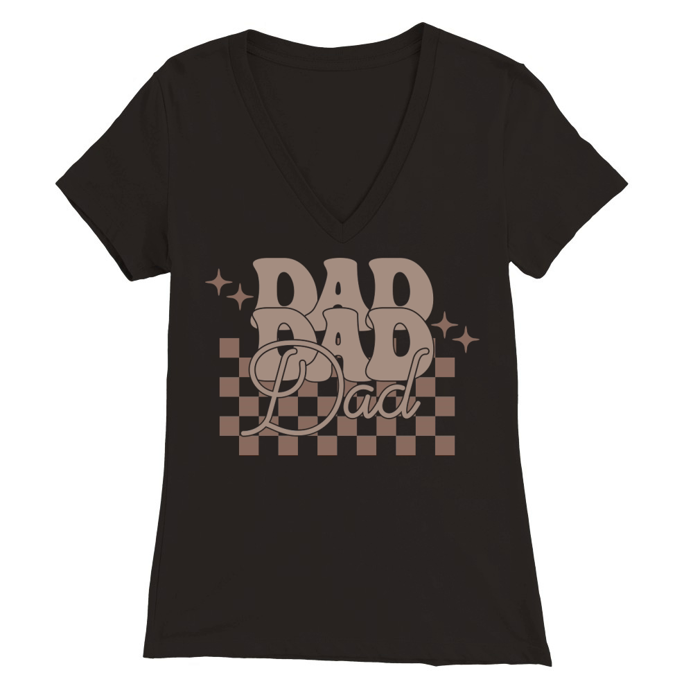 Dad 3 Premium Womens V-Neck T-shirt
