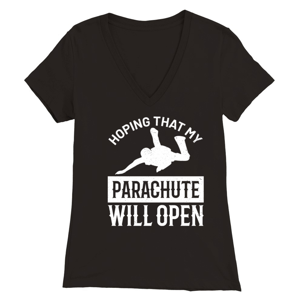 Parachute Premium Womens V-Neck T-shirt