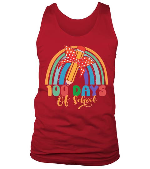 100 Days Of School Rainbow Tank Top Unisex