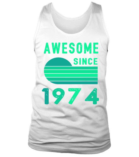 1974 Birthday Retro Vintage Gift age Tank Top Unisex