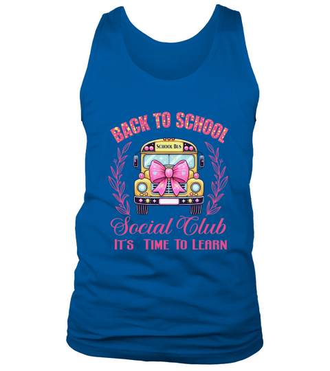 Back to School Bus Social Club 1 Tank Top Unisex
