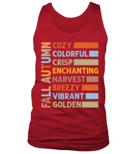 fall autumn cozy colorful crisp enchanting harvest Tank Top Unisex