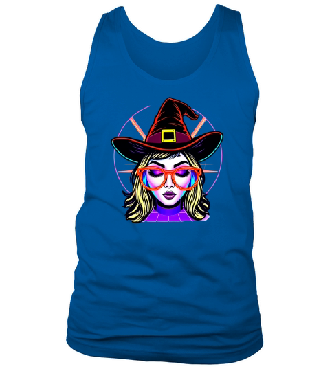 Halloween Witch with Modern Touch Tank Top Unisex