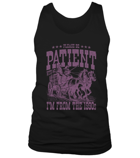 Im From The 1900s Cowboy Western L Purple Tank Top Unisex