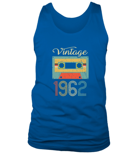 Vintage Cassette 1962 60th Birthday 60 Years Gift Tank Top Unisex