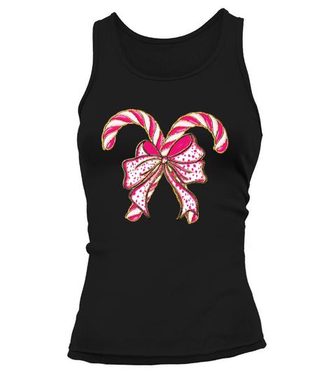Colorful Coquette Glitter Candy Cane Tank top Woman