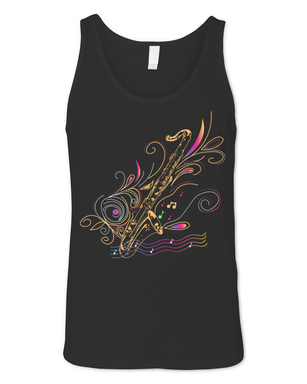 Bass clarinet colorful gift Unisex Jersey Tank