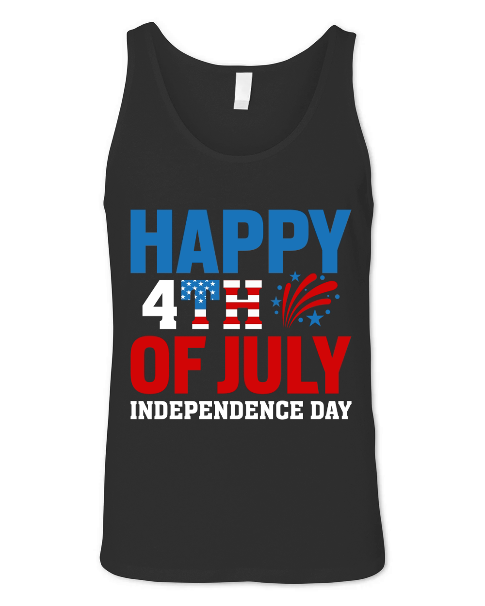 Happy 4th of July Independence (4) Unisex Jersey Tank