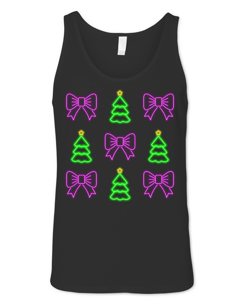 neon christmas Unisex Jersey Tank