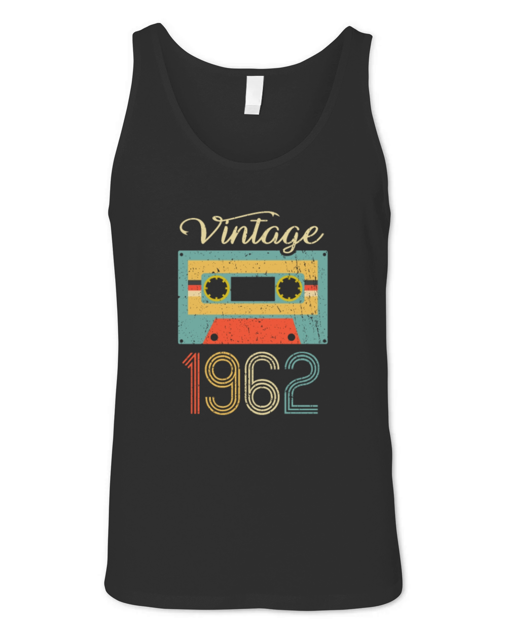 Vintage Cassette 1962 60th Birthday 60 Years Gift Unisex Jersey Tank