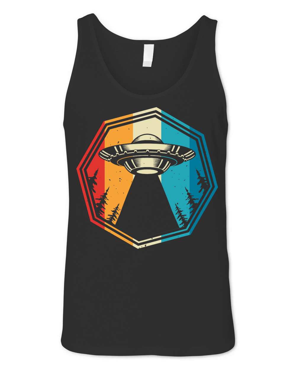 Vintage UFO Alien 06 Unisex Jersey Tank