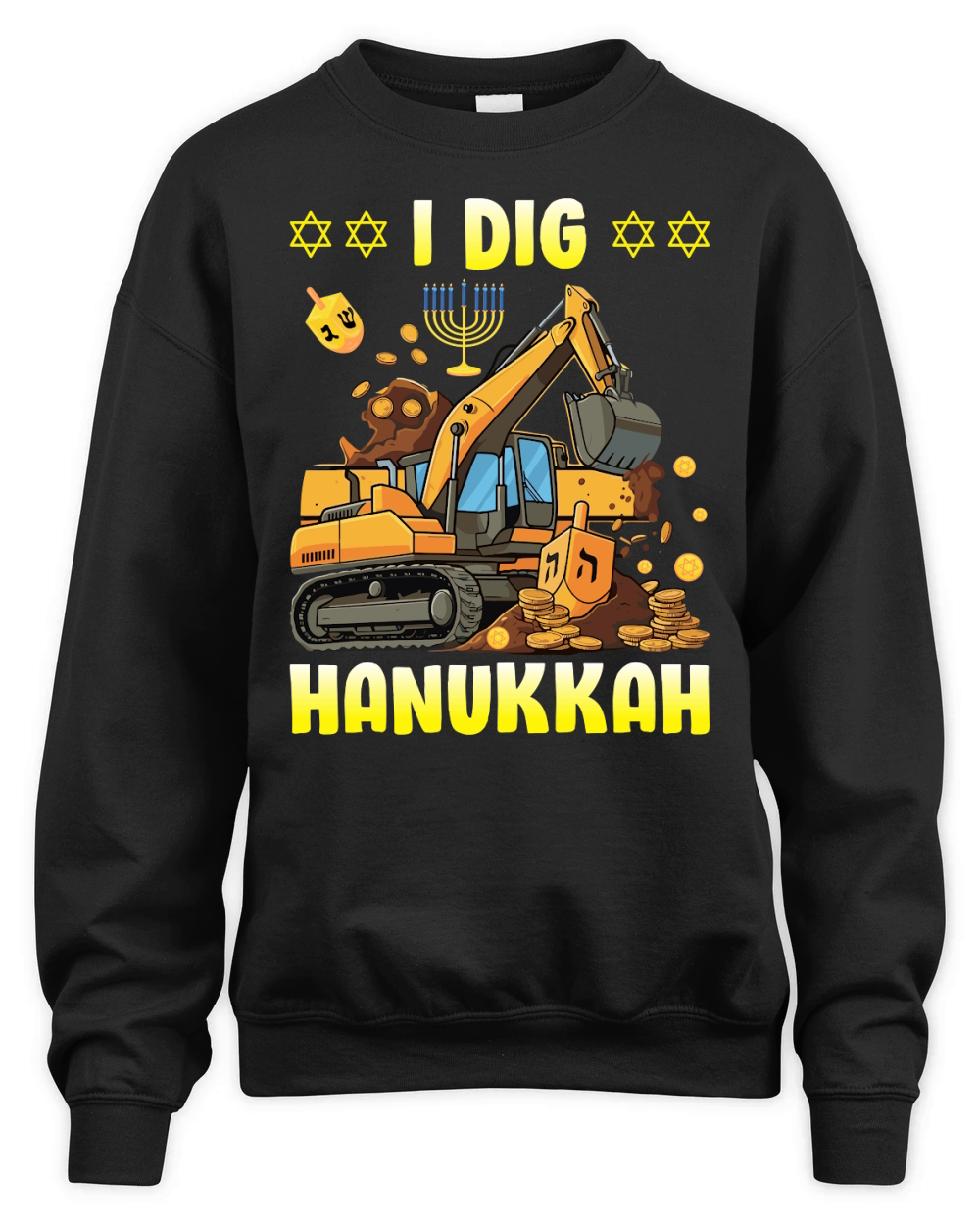 I dig hanukkah Unisex Premium Crewneck Sweatshirt