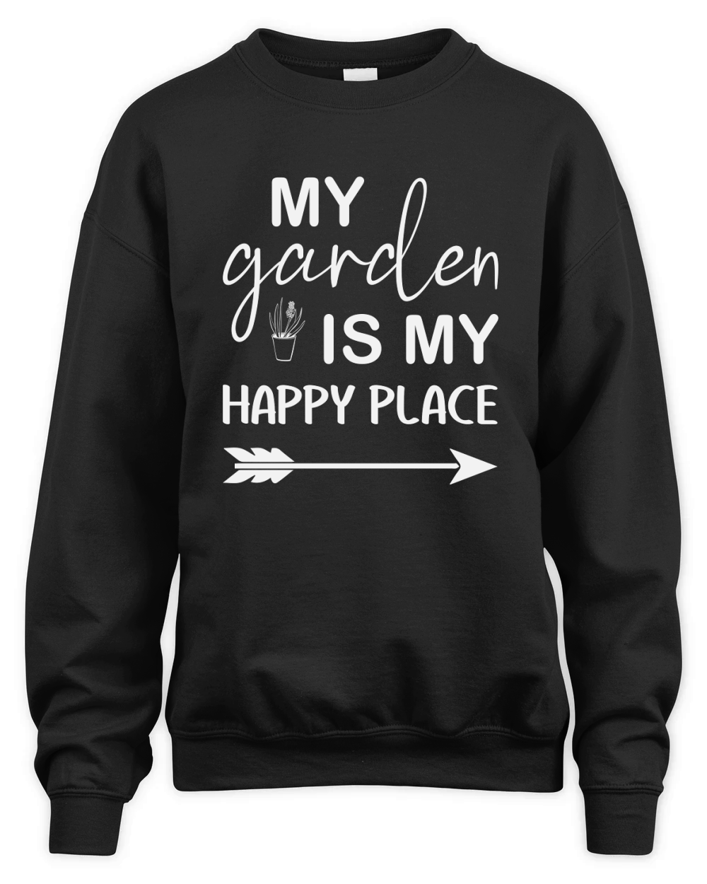 My Garden is My Happy Place Unisex Premium Crewneck Sweatshirt