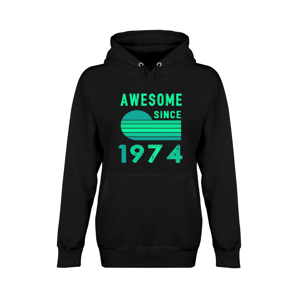 1974 Birthday Retro Vintage Gift age Unisex Premium Pullover Hoodie