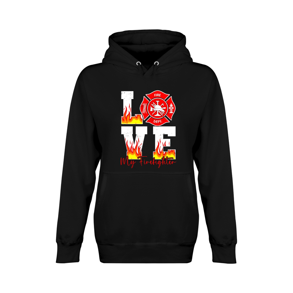 Love My Firefighter 4 Unisex Premium Pullover Hoodie