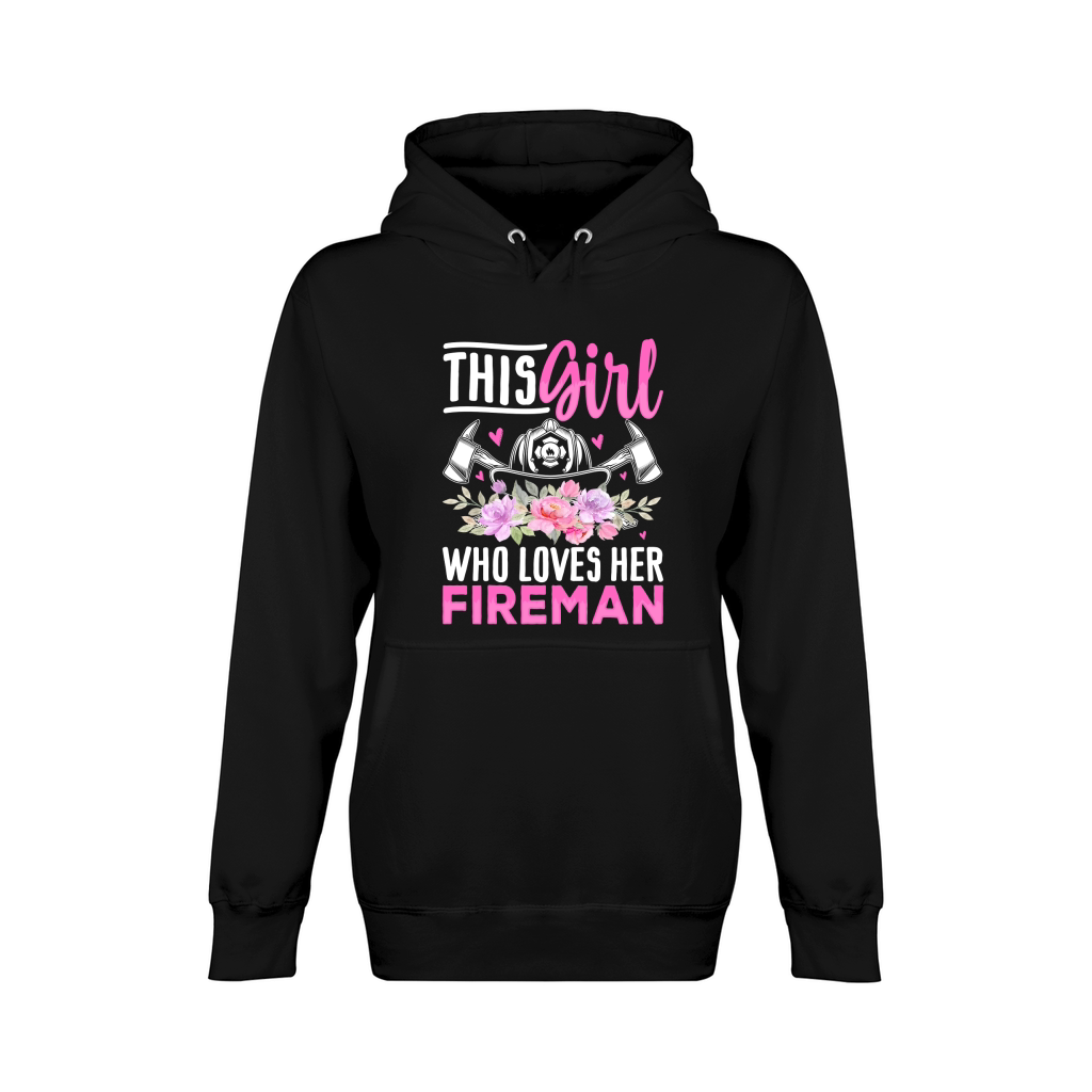 This Girl Loves Her Fireman Unisex Premium Pullover Hoodie