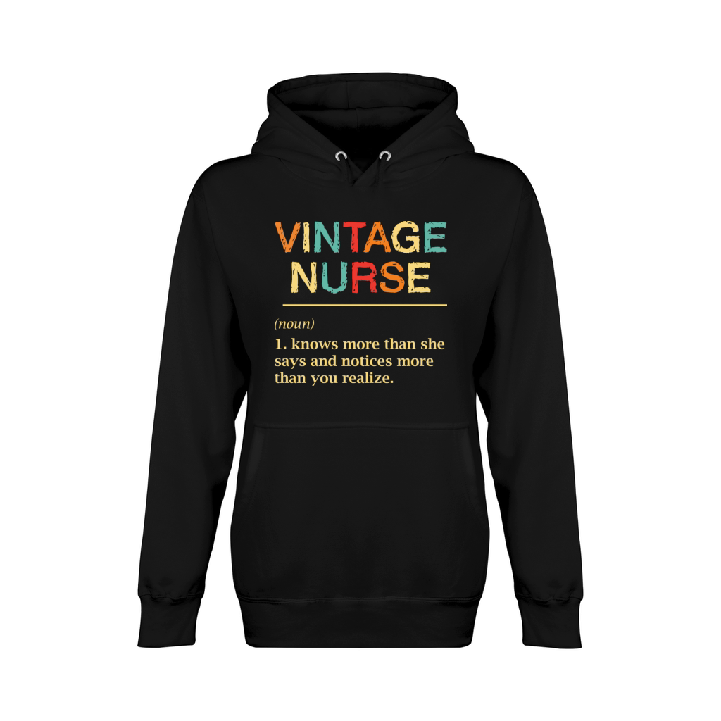 Vintage Nurse Definition Funny Nursing RN ER ED Unisex Premium Pullover Hoodie