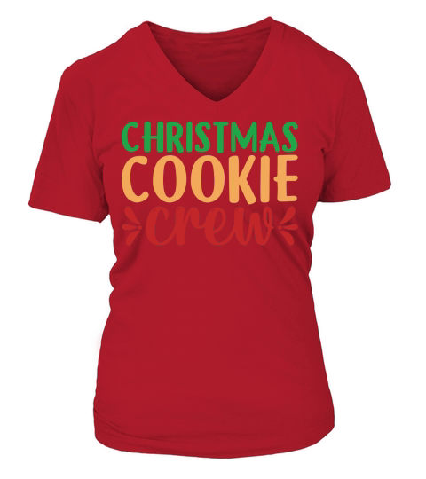 christmas cookie crew V-neck T-Shirt Woman