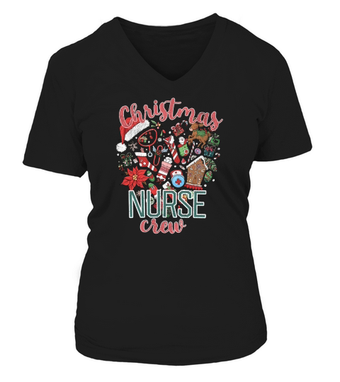 Christmas Nurse Sublimation Bundle 10 V-neck T-Shirt Woman