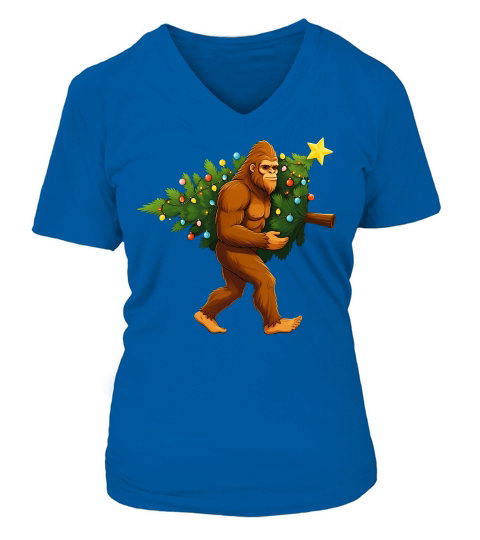 Funny Sasquatch 13 03 V-neck T-Shirt Woman