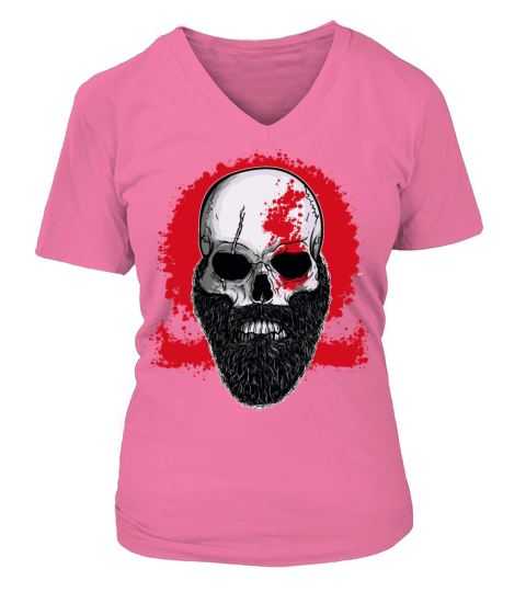 gaming war god skull V-neck T-Shirt Woman
