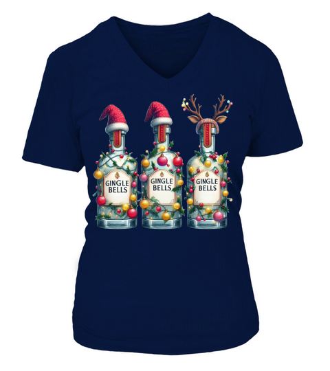 GingleBells (1) V-neck T-Shirt Woman