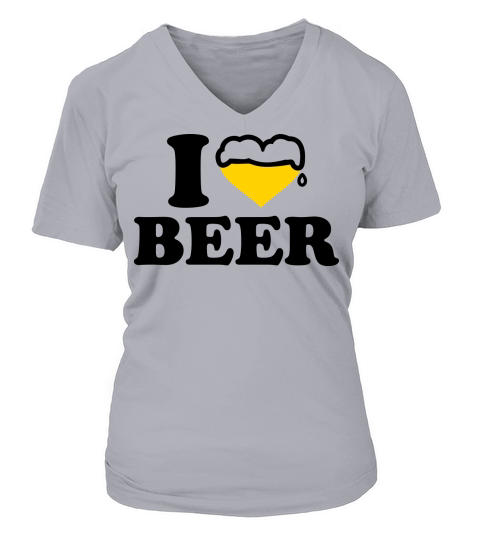 I love beer V-neck T-Shirt Woman