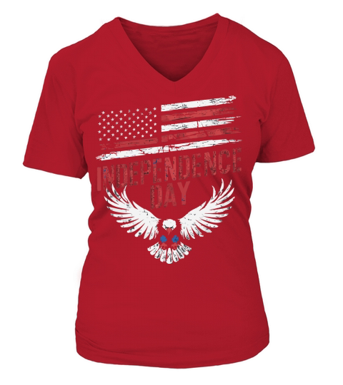 Independence Day 4TH JULY 10 V-neck T-Shirt Woman