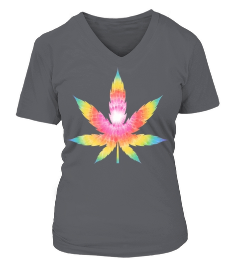Leaves 01 V-neck T-Shirt Woman