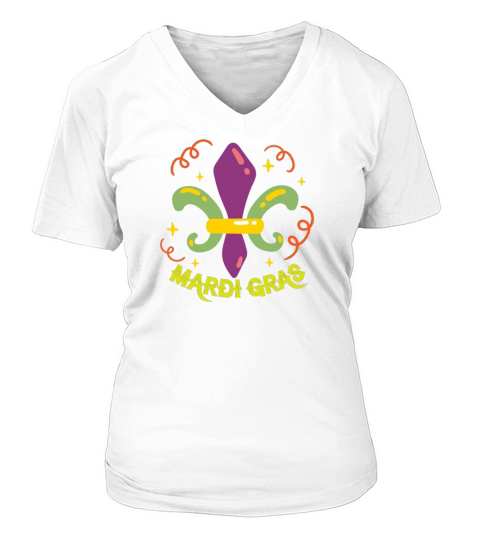 mardi gras 2022 V-neck T-Shirt Woman