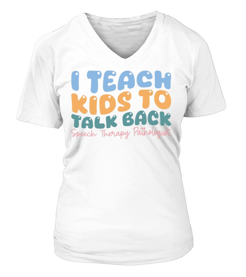 speech therapist (8) V-neck T-Shirt Woman