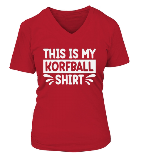 This Is My Korfball Shirt V-neck T-Shirt Woman