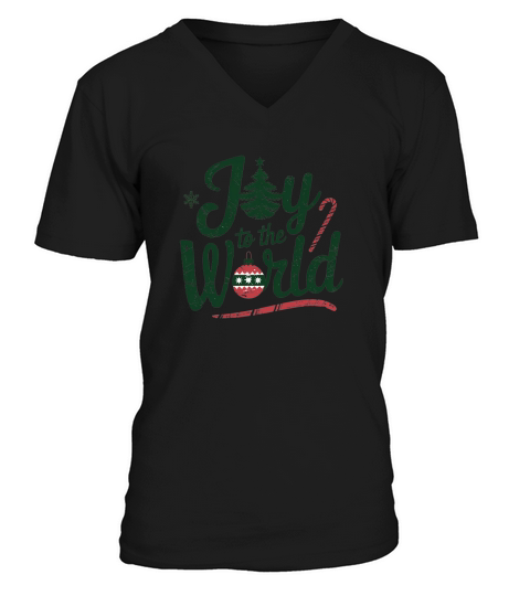Joy to the World Christmas 02 V-Neck T-shirt