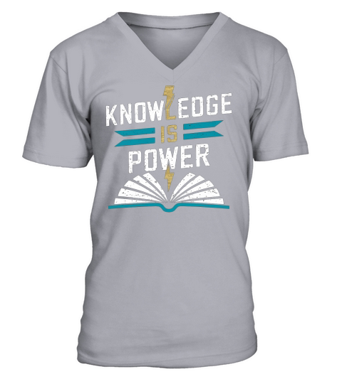Knowledge is power School V-Neck T-shirt