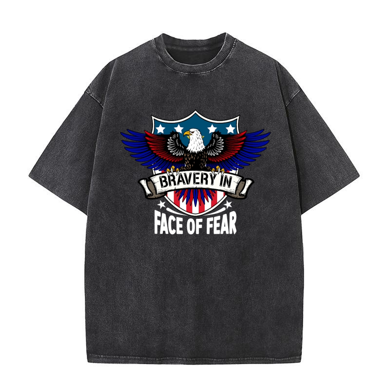 Bravery in the Face of Fear Washed T-Shirt