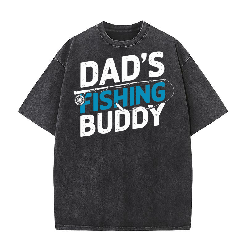 Dads fishing buddy Washed T-Shirt