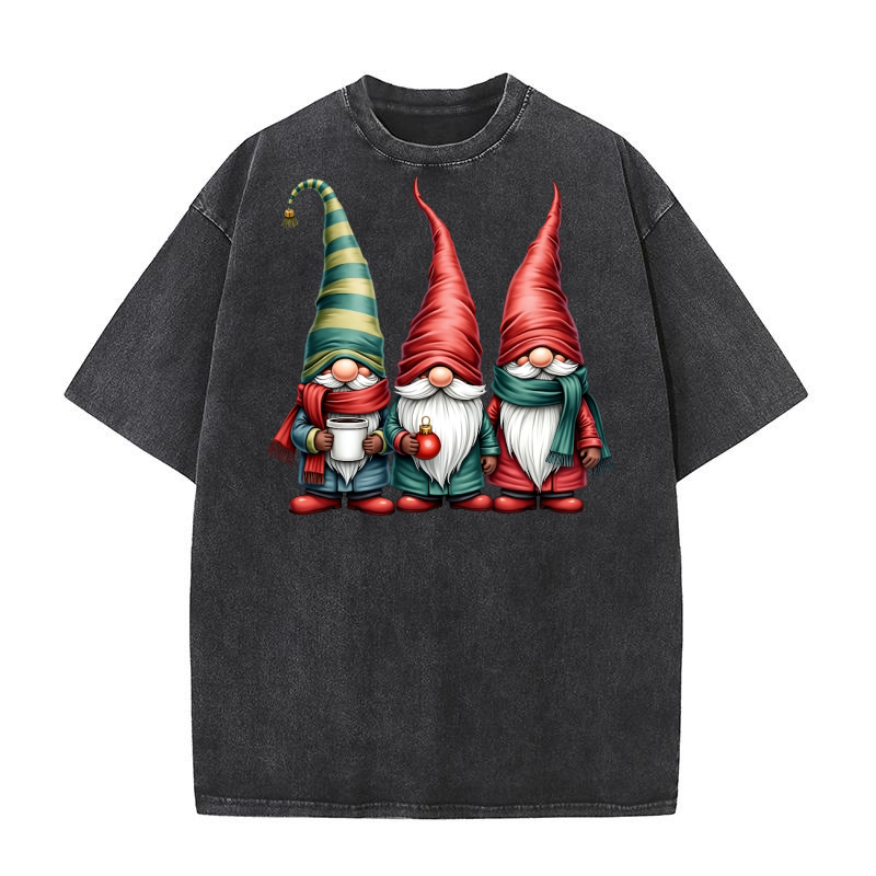 Gnome Sublimation Clipart 10 17 Washed T-Shirt