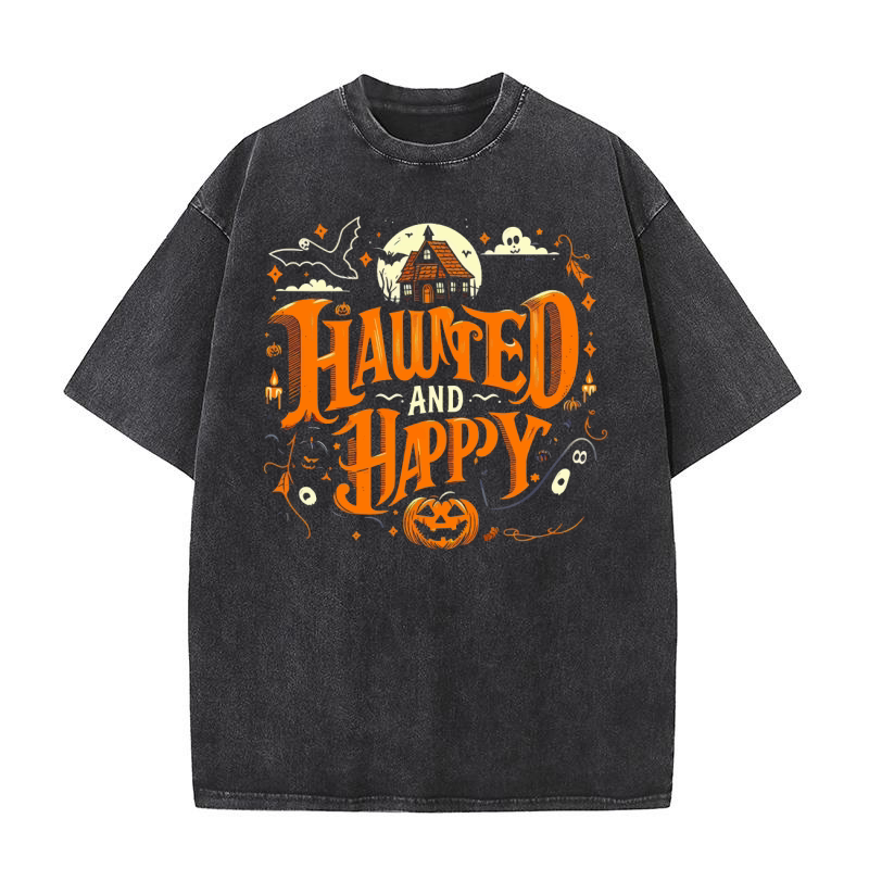 Haunted and Happy 2.02 Washed T-Shirt