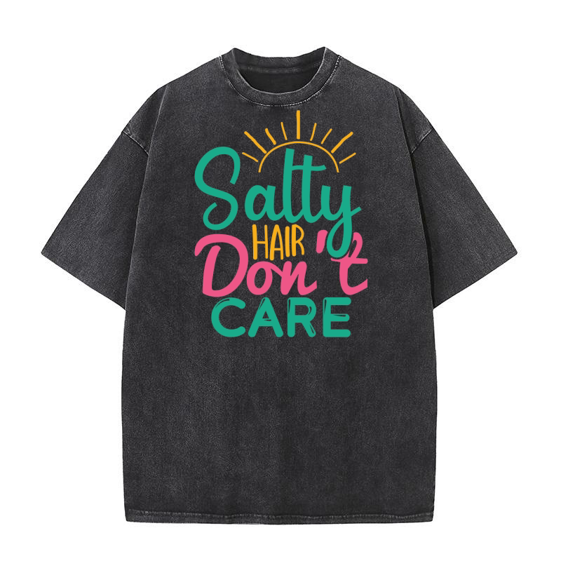 Satty hair dont care Washed T-Shirt