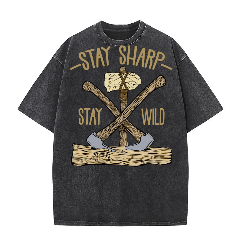 Stay Sharp Washed T-Shirt