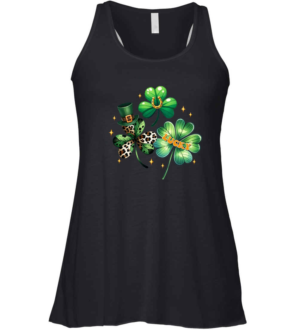 Groovy Lucky St. Patrick’s Day Women's Flowy Tank Top