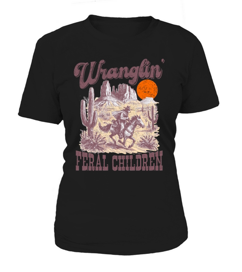 Raccoon Cowboy L Color Women's T-Shirt