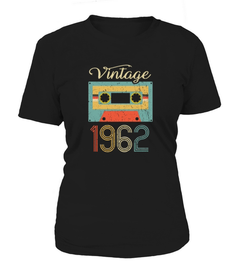 Vintage Cassette 1962 60th Birthday 60 Years Gift Women's T-Shirt