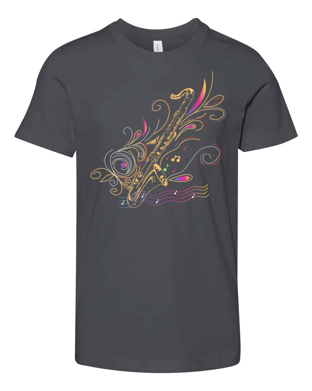 Bass clarinet colorful gift Youth Unisex Jersey Tee