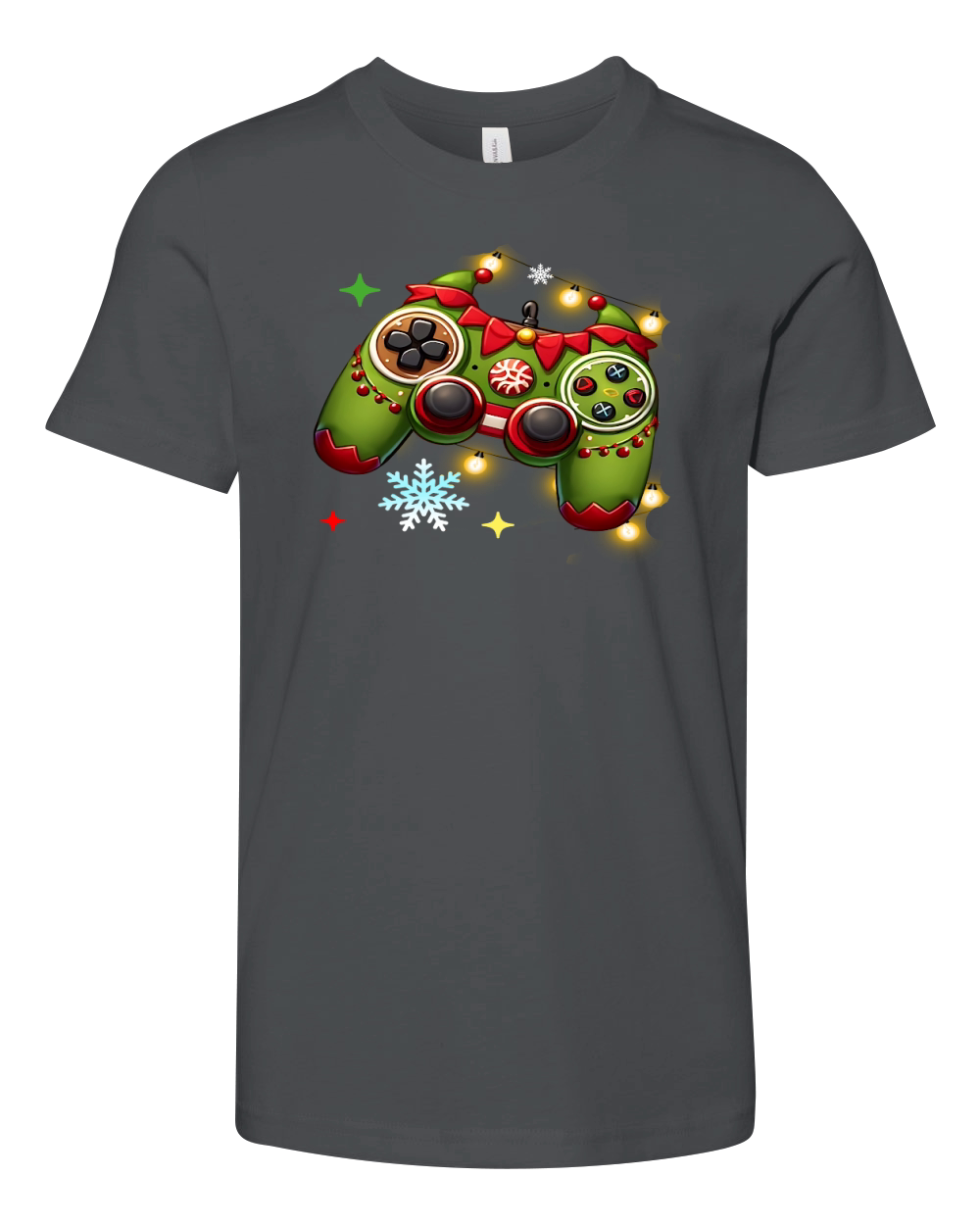 Christmas Controller Video Game03 Youth Unisex Jersey Tee